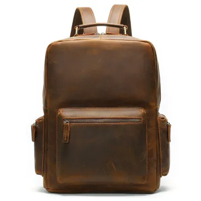  GENUINE LEATHER BACKPACK EUROPEAN AND AMERICAN RETRO MEN BG5A3